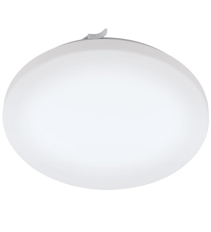 Biały okrągły plafon łazienkowy Frania IP44